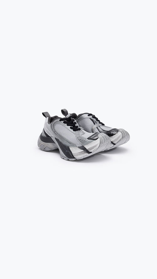 Grey The Fusion Retro Running Shoes - ANN ANDELMAN