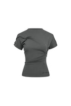 Grey Twist Fold T-shirt - ANN ANDELMAN