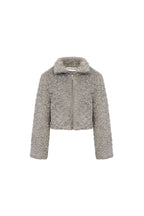 Grey Wool Rolled Collar Jacket - ANN ANDELMAN