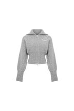 Grey Zippered Waist Sweater - ANN ANDELMAN