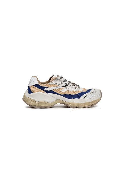 Khaki Split Distressed Sneakers - ANN ANDELMAN