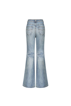 Light Blue Flared Jeans - ANN ANDELMAN