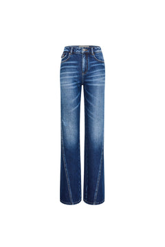 Light Blue Low - rise Ripped Jeans - ANN ANDELMAN