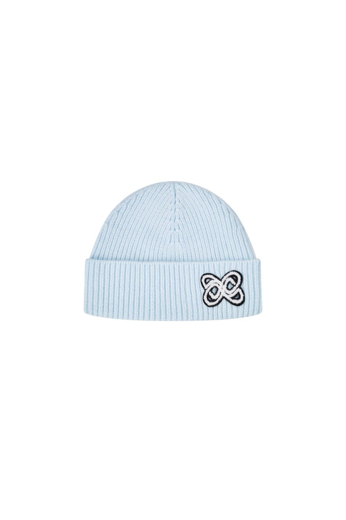 Light Blue Ski Series Knitted Beanie - ANN ANDELMAN