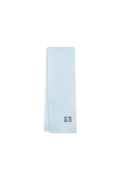Light Blue Ski Series Knitted Scarf - ANN ANDELMAN
