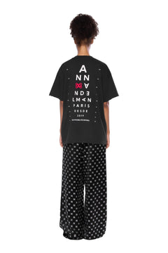 Navy Blue Eye Chart T-Shirt - ANN ANDELMAN