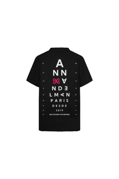 Navy Blue Eye Chart T-Shirt - ANN ANDELMAN