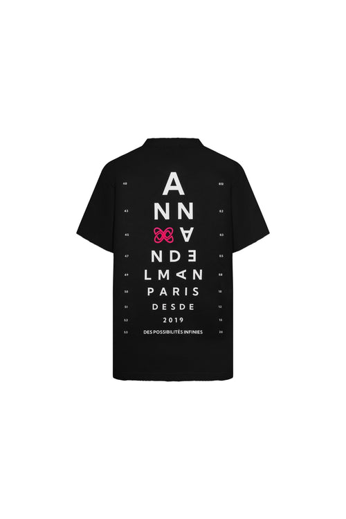 Navy Blue Eye Chart T-Shirt - ANN ANDELMAN