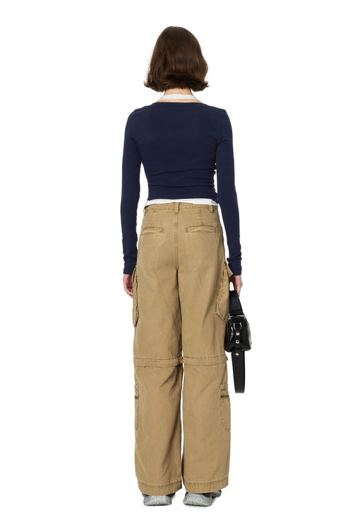 Navy Blue Fake Two - piece Long Sleeve - ANN ANDELMAN