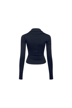 Navy Blue Lace Vest Top - ANN ANDELMAN