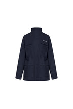 Navy Blue Multi - pocket Trench Coat - ANN ANDELMAN