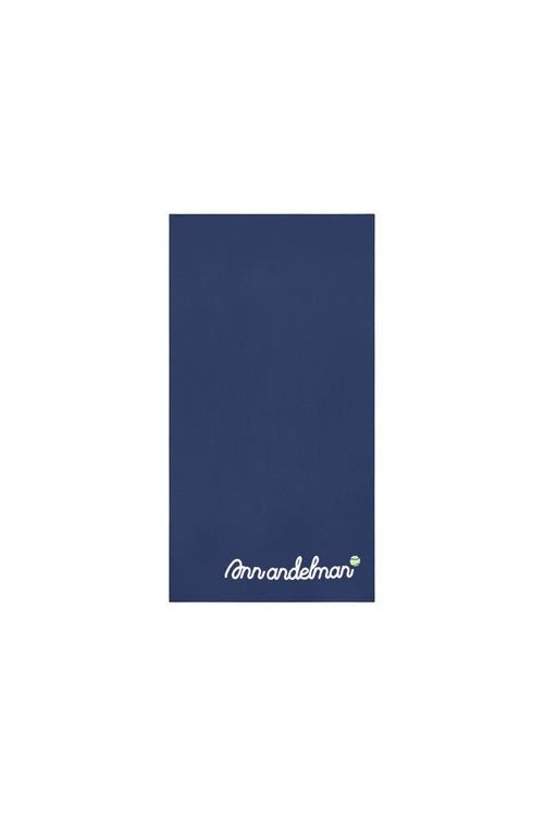 Navy Blue Tennis Beach Towel - ANN ANDELMAN