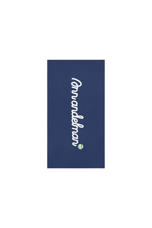 Navy Blue Tennis Beach Towel - ANN ANDELMAN