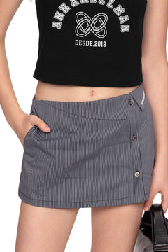 Navy Deconstructed Double - Layer Shorts - ANN ANDELMAN