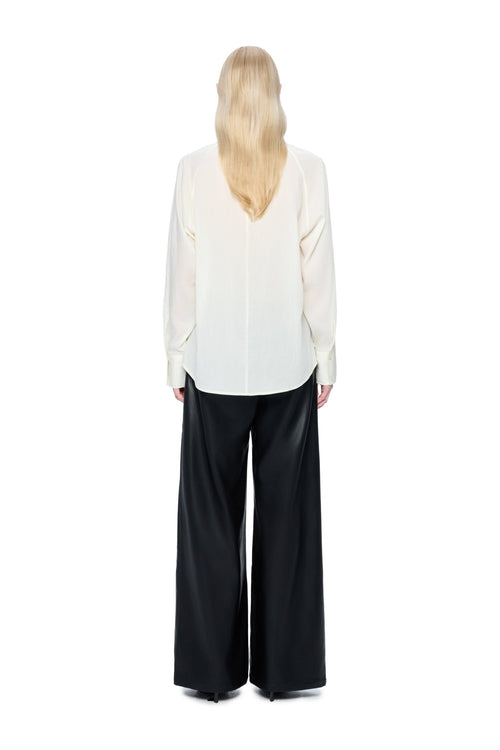 Off-white Detachable Ribbon Pullover Shirt - ANN ANDELMAN