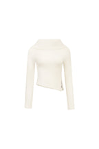 Off - White Lapel One - Shoulder Sweater - ANN ANDELMAN