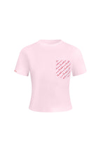 Pink 520 Pocket Embroidered T-shirt - ANN ANDELMAN