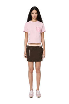 Pink 520 Pocket Embroidered T-shirt - ANN ANDELMAN