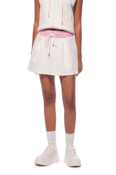 Pink and White Knitted Skirt - ANN ANDELMAN
