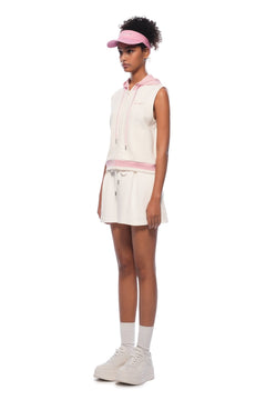 Pink and White Knitted Skirt - ANN ANDELMAN