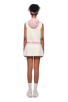 Pink and White Knitted Skirt - ANN ANDELMAN