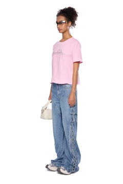 Pink Casual T-Shirt - ANN ANDELMAN