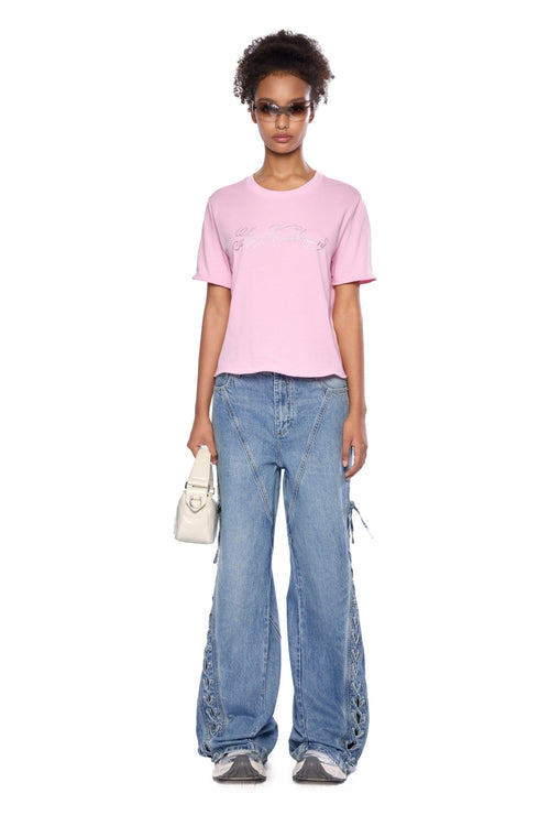 Pink Casual T-Shirt - ANN ANDELMAN