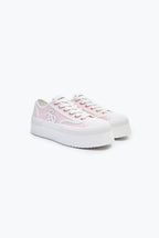 Pink Classic Court Platform Canvas - ANN ANDELMAN