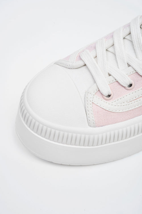 Pink Classic Court Platform Canvas - ANN ANDELMAN