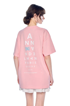 Pink Eye Chart T-Shirt - ANN ANDELMAN