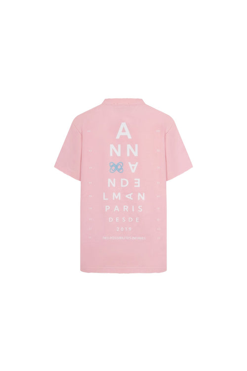 Pink Eye Chart T-Shirt - ANN ANDELMAN