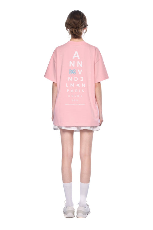 Pink Eye Chart T-Shirt - ANN ANDELMAN