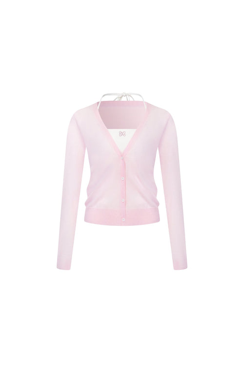 Pink Halter Neck Two - piece Set - ANN ANDELMAN