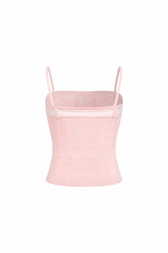 Pink Jacquard Camisole - ANN ANDELMAN