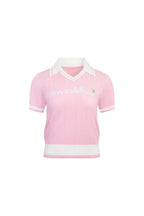 Pink Knitted Polo Shirt - ANN ANDELMAN
