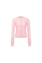 Pink Long - sleeved Cardigan - ANN ANDELMAN
