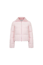 Pink Stand - up Collar Slim - fit Down Jacket - ANN ANDELMAN