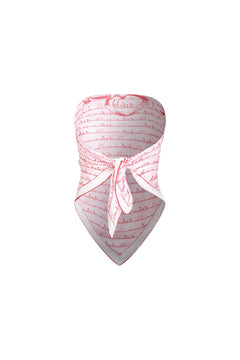 Pink Strapless Scarf - ANN ANDELMAN