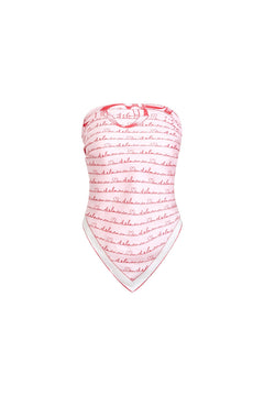 Pink Strapless Scarf - ANN ANDELMAN