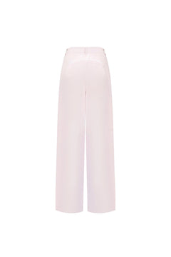 Pink Structural Curved Cargo Pants - ANN ANDELMAN