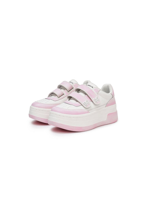 Pink Velcro Sneakers - ANN ANDELMAN