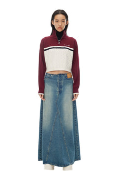 Red High - Neck Sweater - ANN ANDELMAN