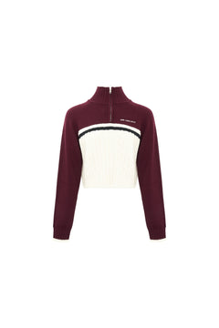 Red High - Neck Sweater - ANN ANDELMAN