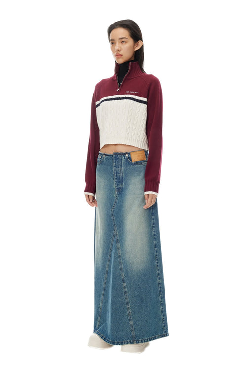 Red High - Neck Sweater - ANN ANDELMAN