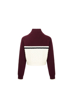 Red High - Neck Sweater - ANN ANDELMAN