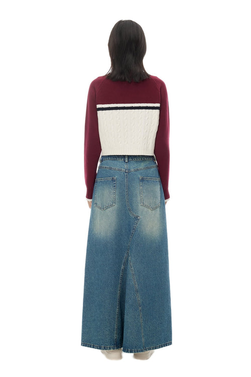 Red High - Neck Sweater - ANN ANDELMAN