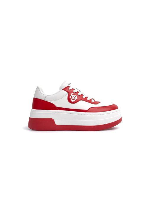 Red Platform Sneaker - ANN ANDELMAN