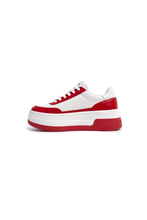 Red Platform Sneaker - ANN ANDELMAN