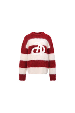 Red Striped Pullover Sweater - ANN ANDELMAN