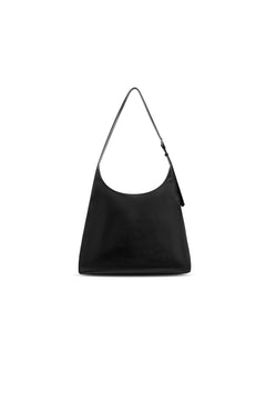 Rover Black Multi - pocket Ruffled Underarm Bag - ANN ANDELMAN